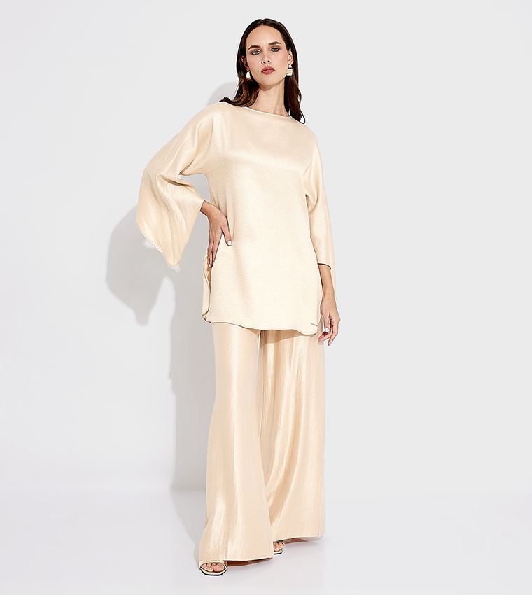 Solid Boat Neck Top