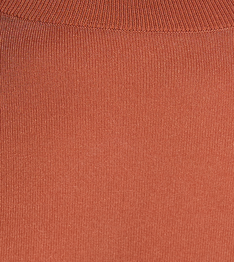 Solid High Neck Sweater