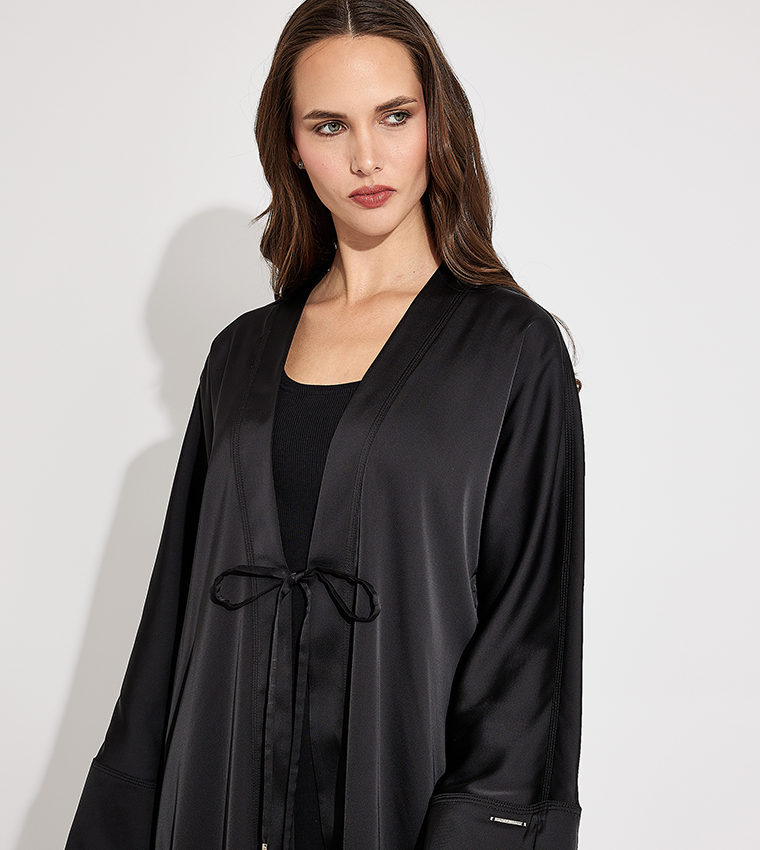 Solid Cape Maxi Dress