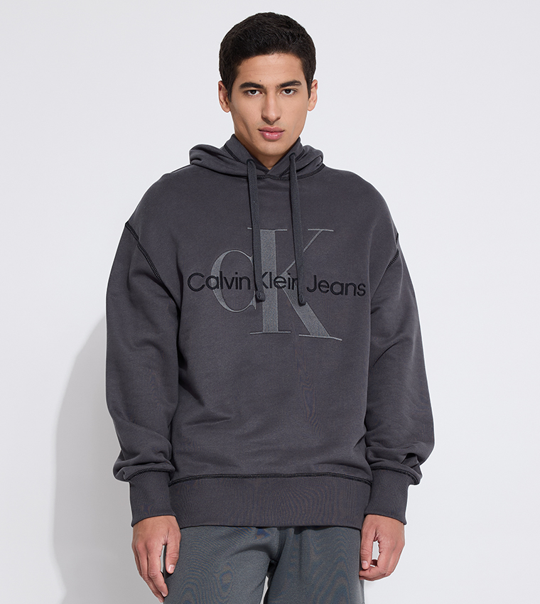 Calvin klein long hoodie best sale