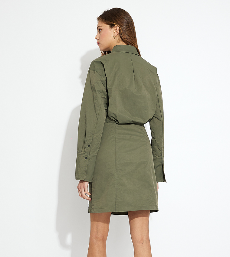 slim fit dress slacks Calvin Klein Dress Green 2