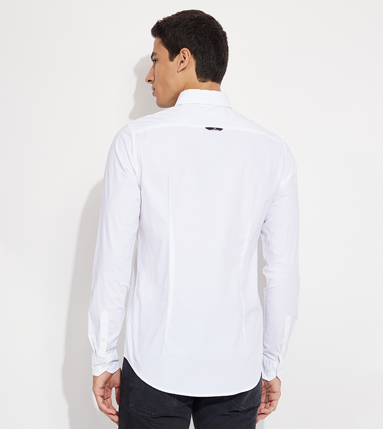 Logo Embroidered Long Sleeves Shirt