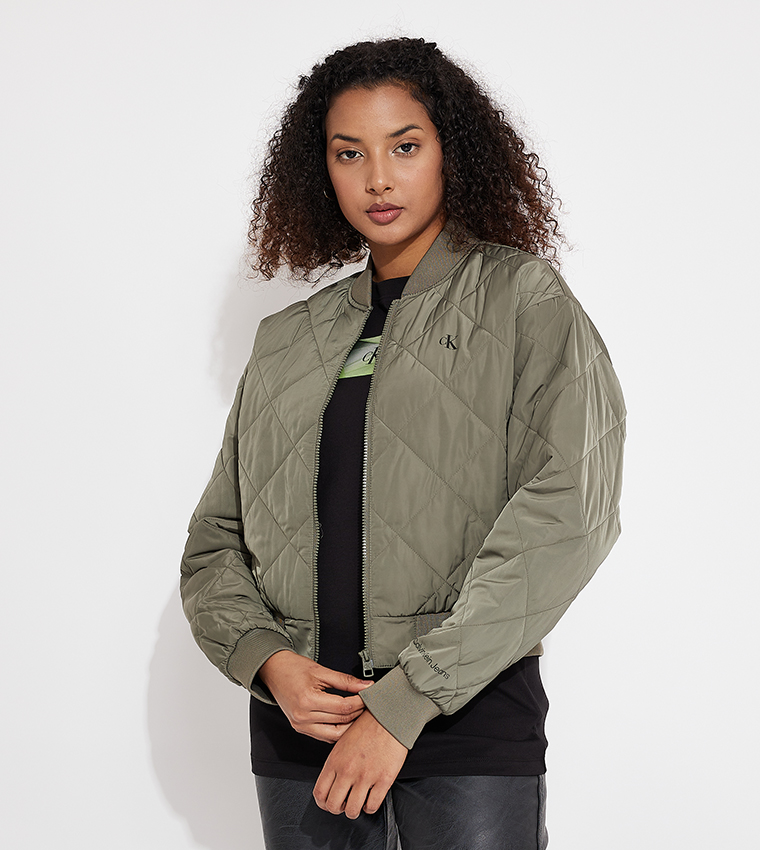 Calvin klein womens bomber jacket best sale