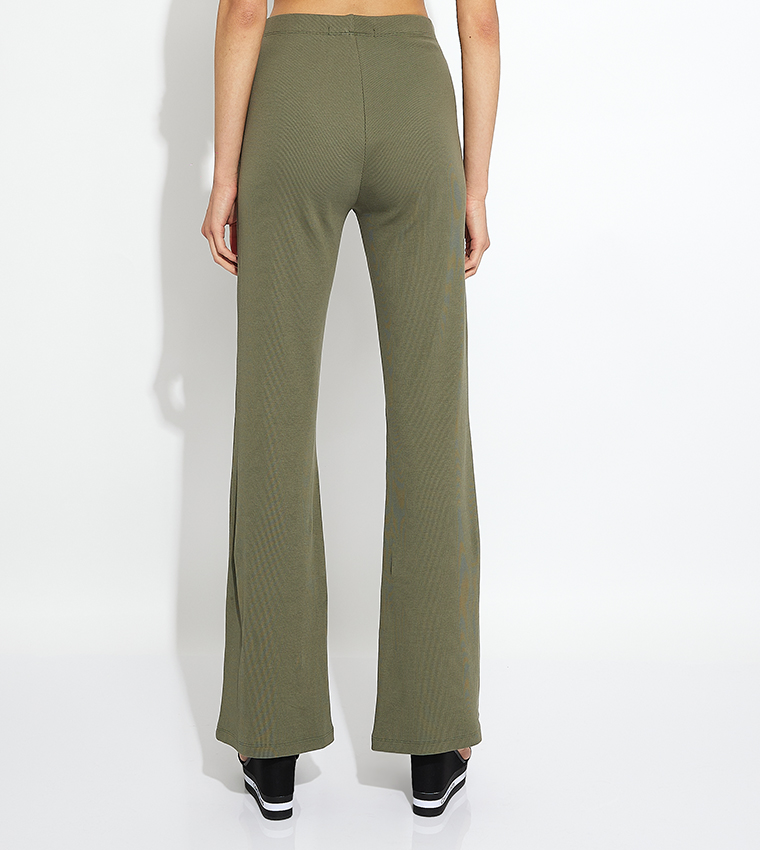 Logo Badge Elastic Waist Sweatpants