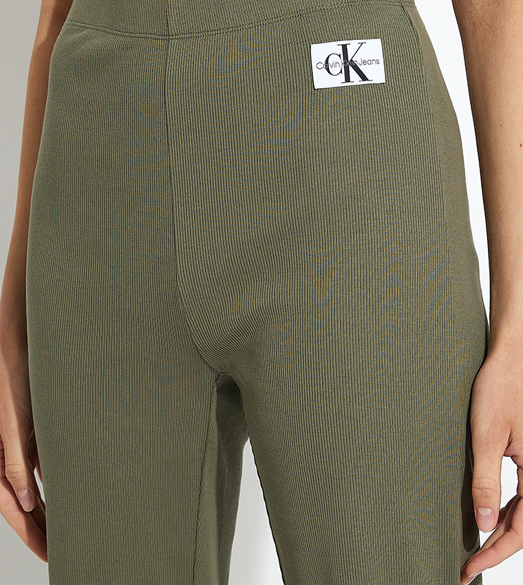 Logo Badge Elastic Waist Sweatpants