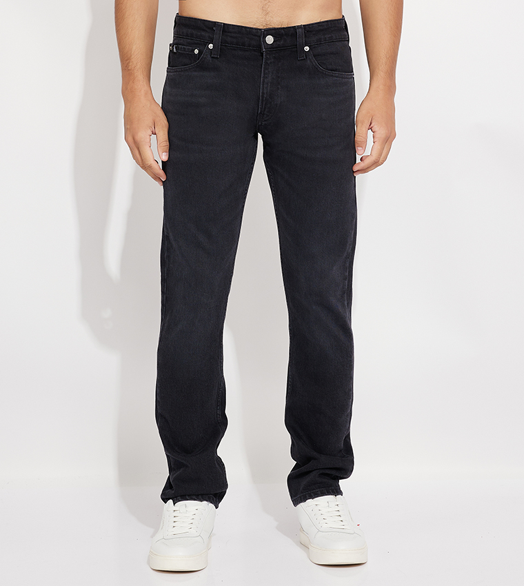 Washed Mid Rise Slim Fit Jeans
