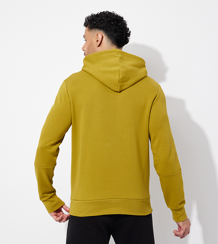 Long yellow hoodie best sale