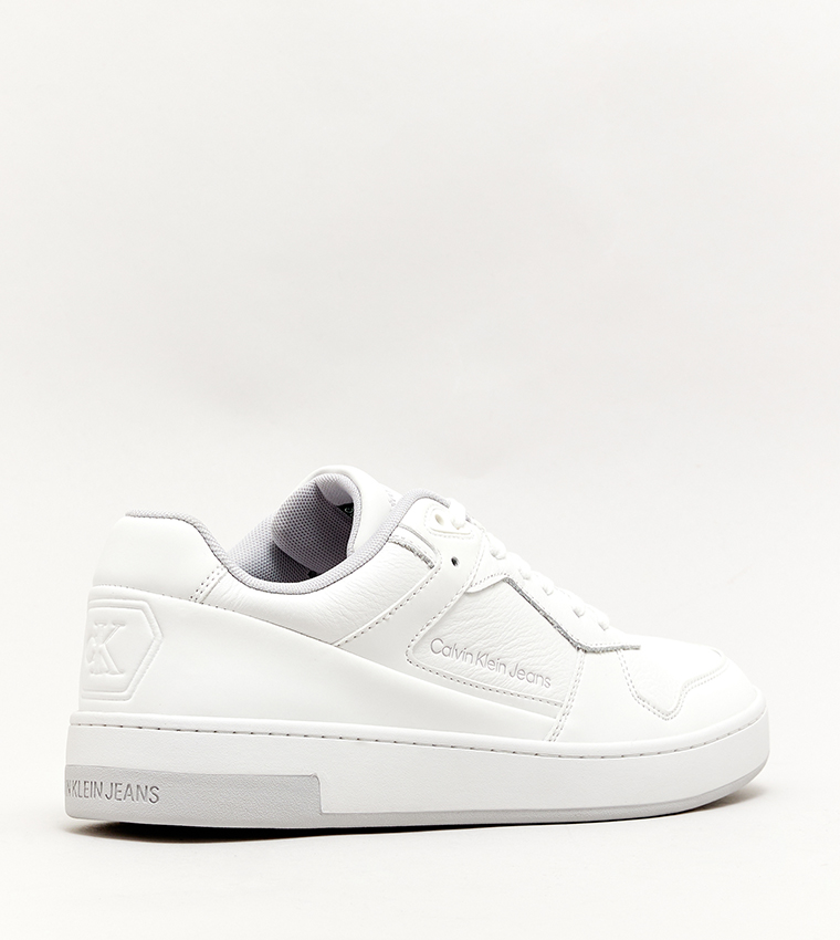 Buy Calvin Klein Low Top Basketball Sneakers In White | 6thStreet UAE