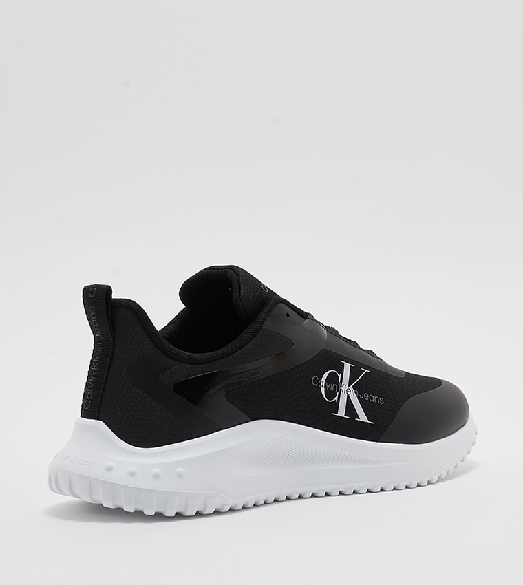 Logo Detail Lace-Up Running Shoes