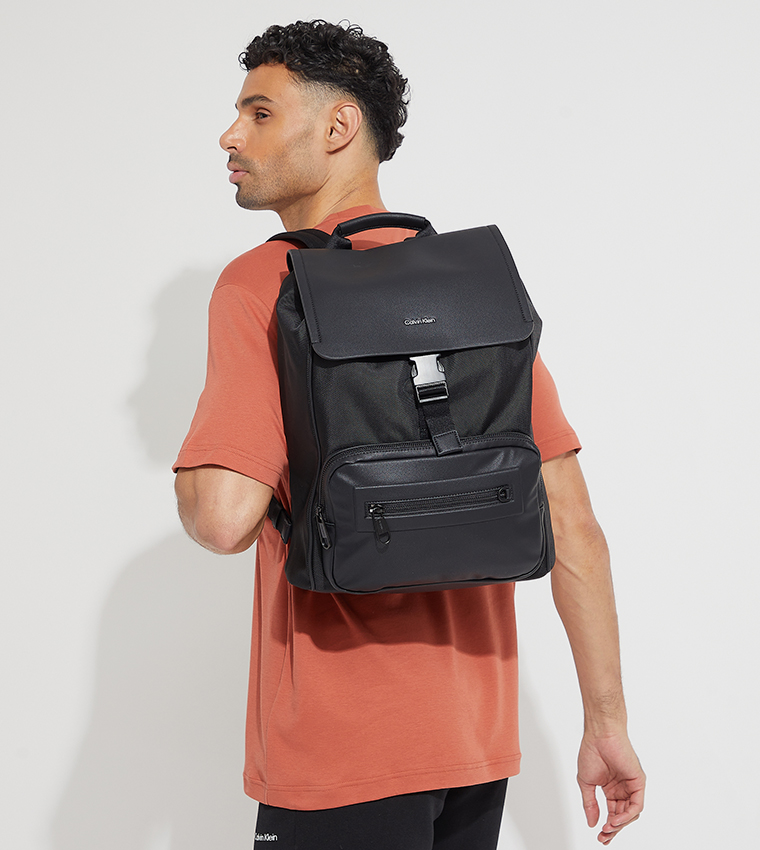 Calvin klein elevated logo backpack hotsell