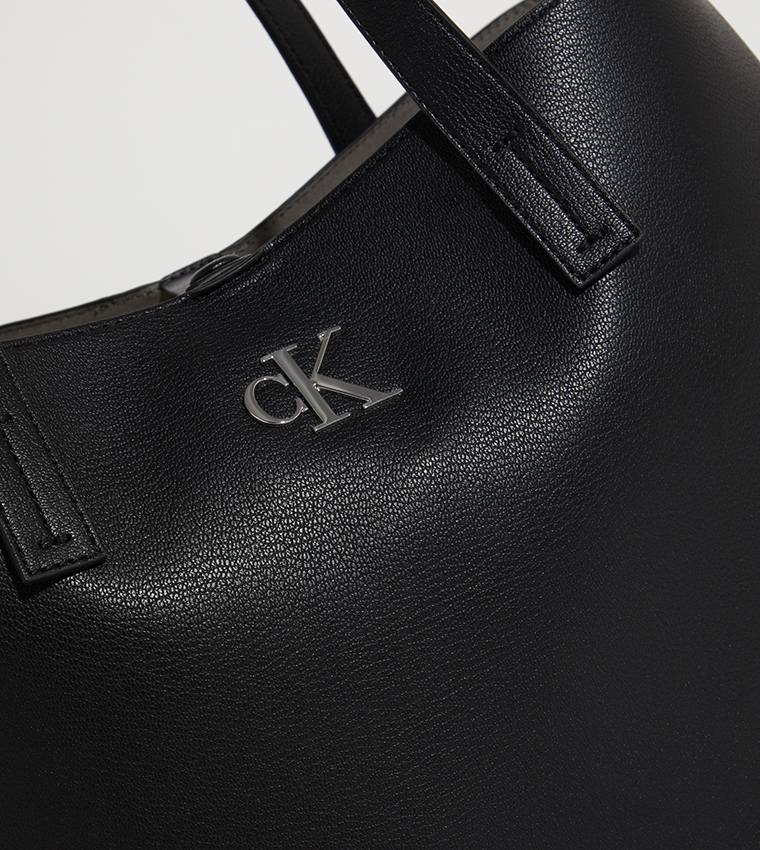 Buy Calvin Klein Monogram Detail Tote Bag In Black 6thStreet Oman