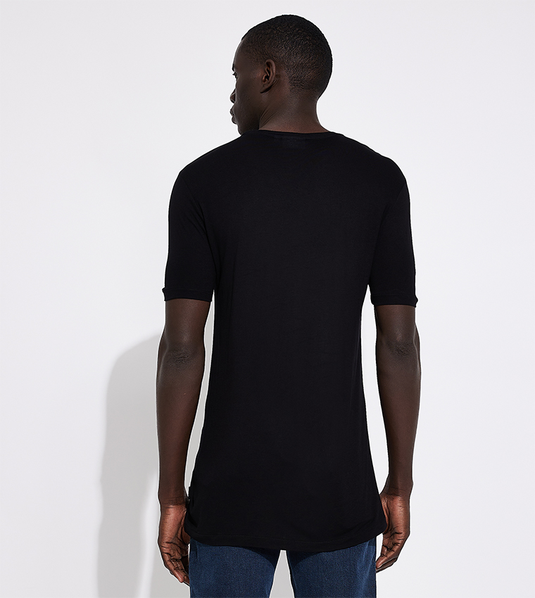Solid Crew Neck T-Shirt