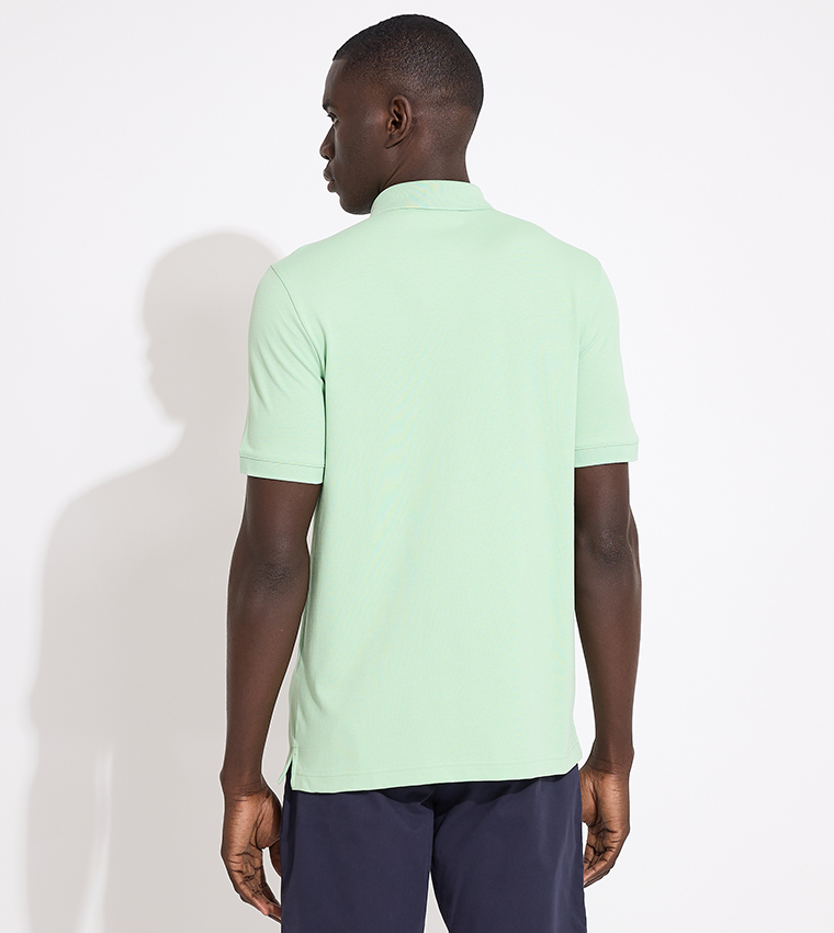 Logo Detail Short Sleeves Polo T-Shirt