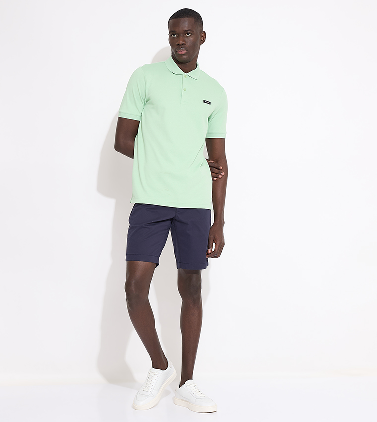 Logo Detail Short Sleeves Polo T-Shirt