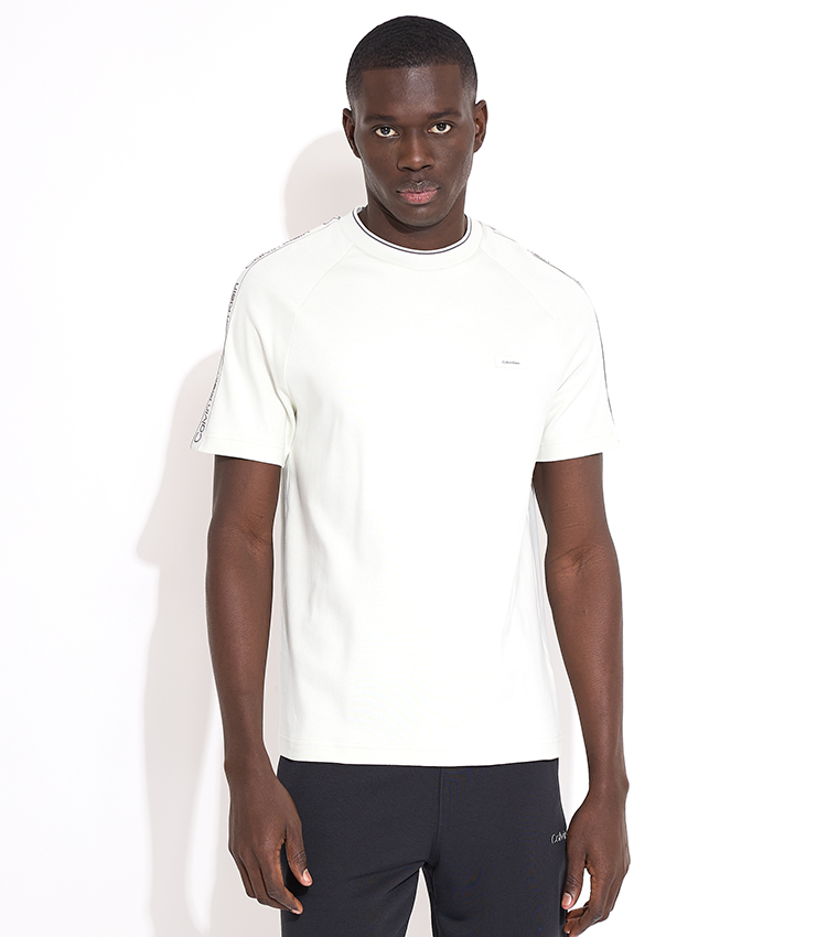 Buy Calvin Klein Logo Detail Short Sleeves T Shirt In White 6thStreet UAE