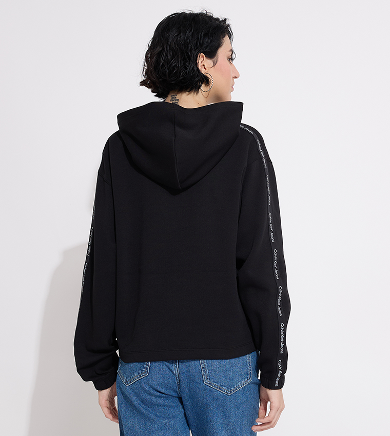 Logo Tape Long Sleeves Hoodie