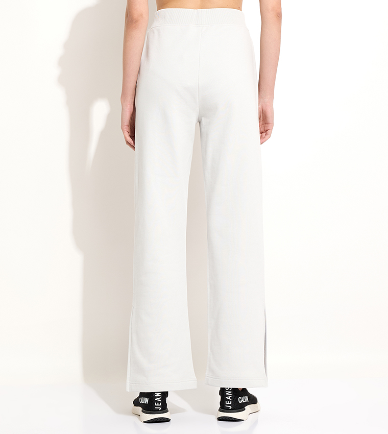 Logo Printed Elastic Waist Pants