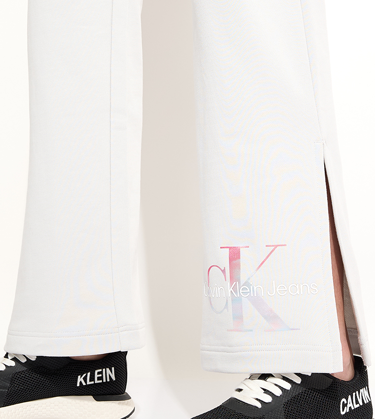 Logo Printed Elastic Waist Pants