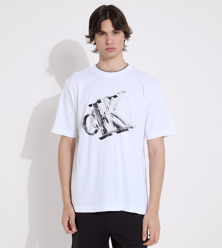 Logo Printed Crew Neck T-Shirt