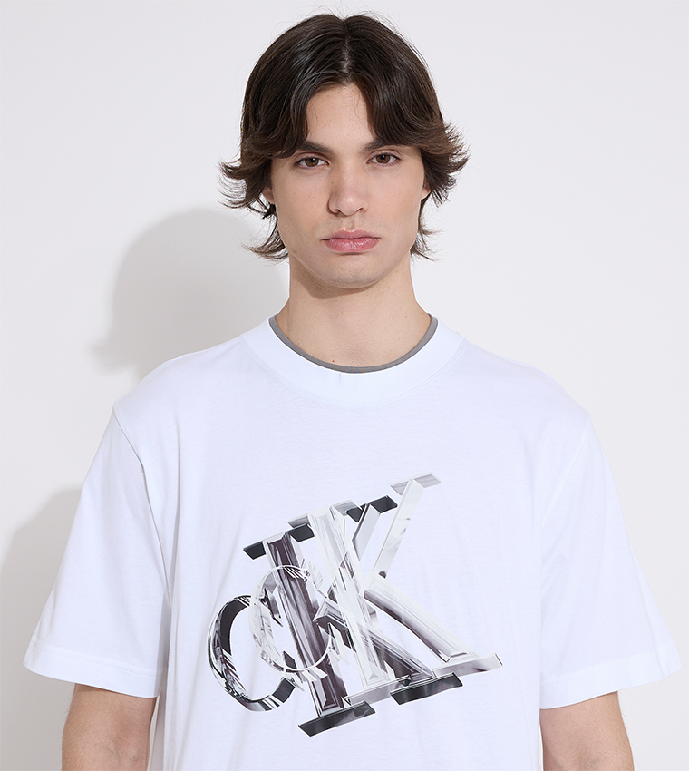 Logo Printed Crew Neck T-Shirt