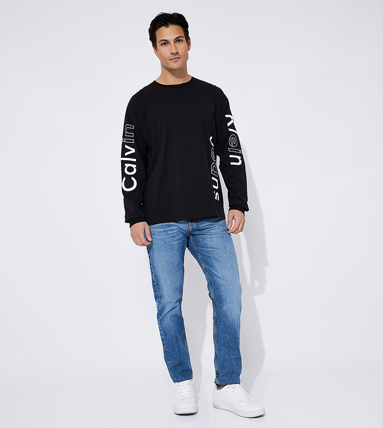 Logo Printed Long Sleeves T-Shirt