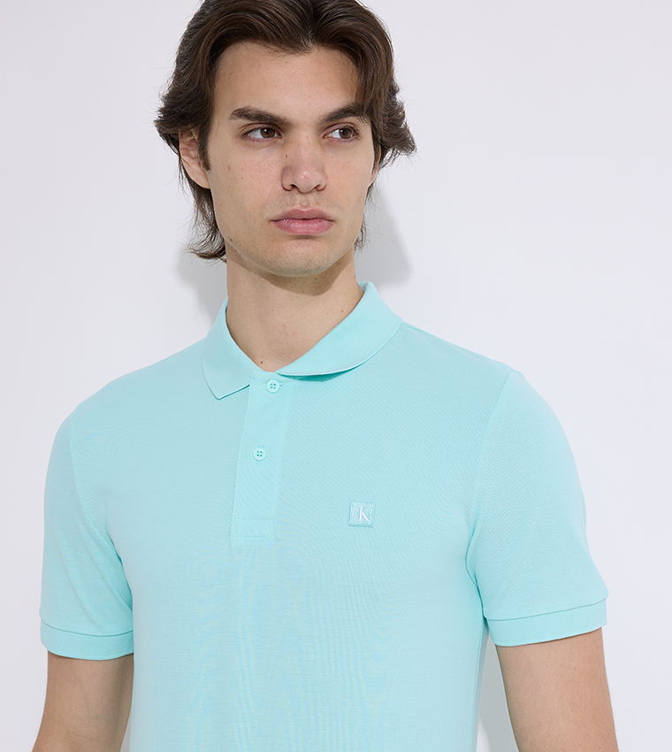 Monogram Badge Short Sleeves Polo T-Shirt