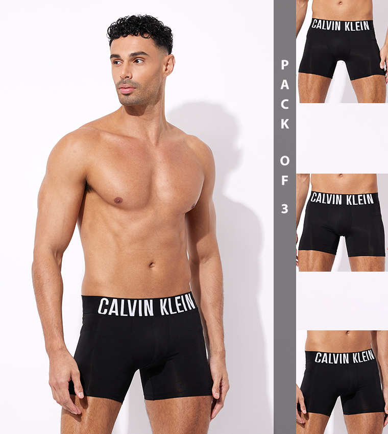 Pack of 3 Logo Waistband Trunks