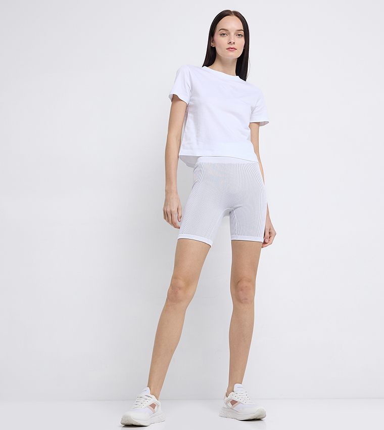 Striped Cycling Shorts