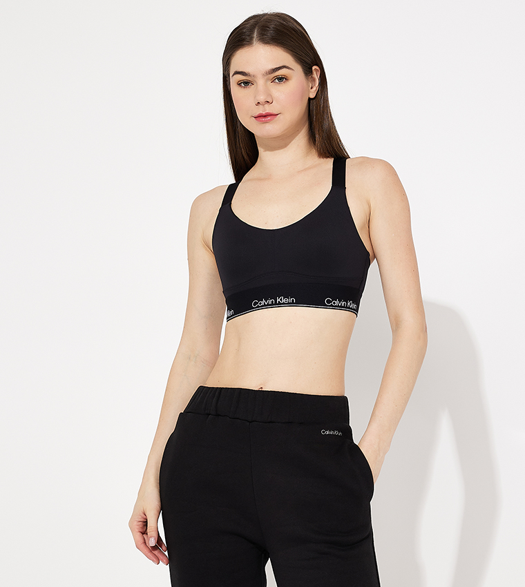 Logo Waistband Sports Bra
