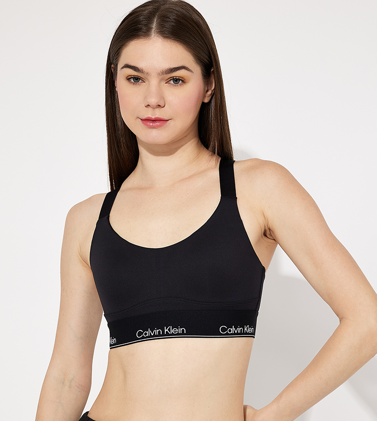 Logo Waistband Sports Bra