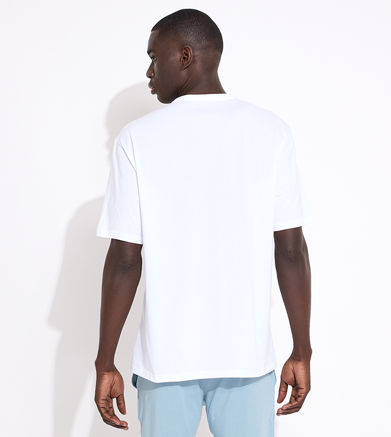 Logo Printed Short Sleeves Sleep T-Shirt