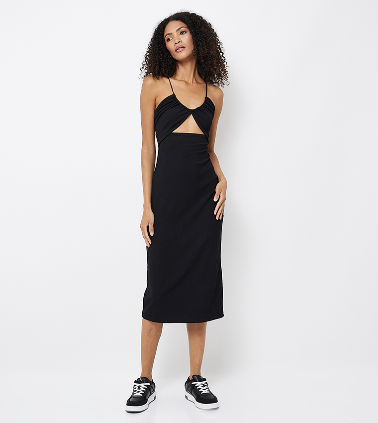 Calvin klein midi dress hotsell