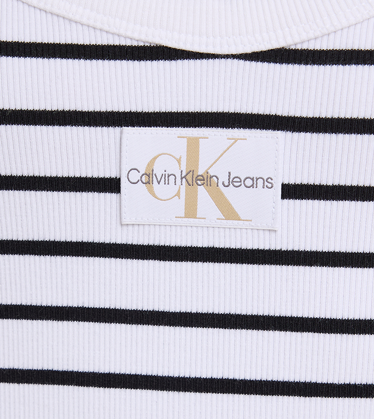 Striped Strappy Mini Dress