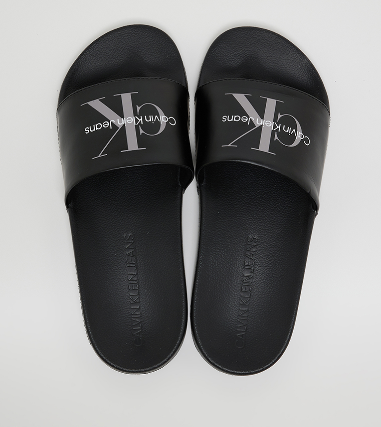 Logo Printed Open Toe Slides