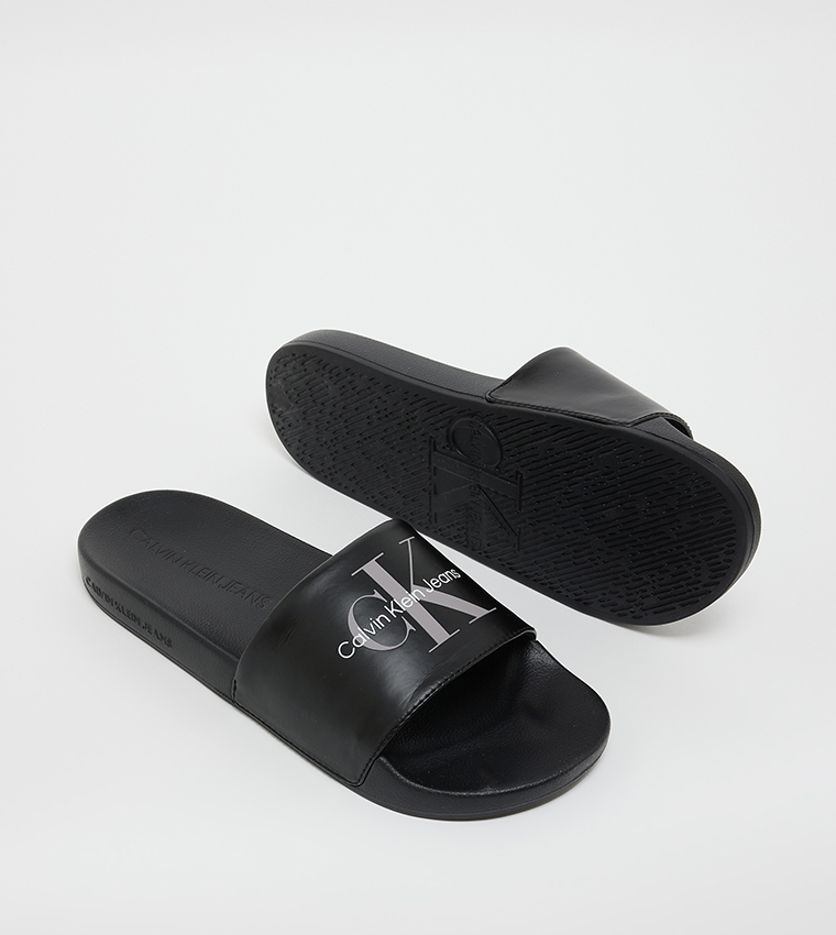 Logo Printed Open Toe Slides