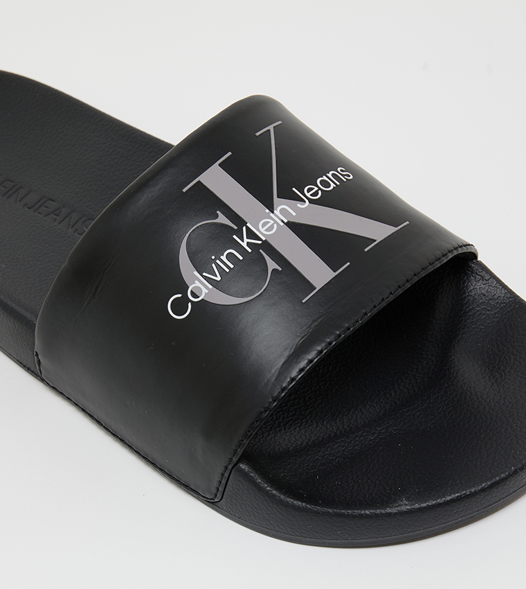 Logo Printed Open Toe Slides