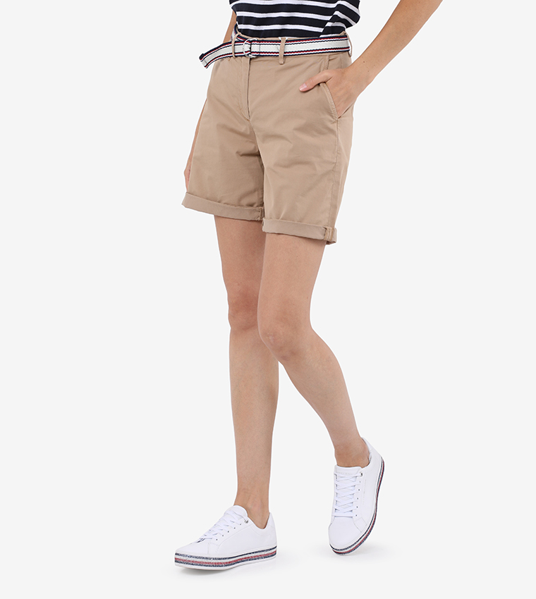 Cotton Shorts Brown