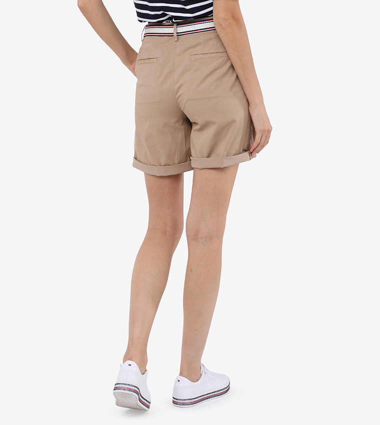 Cotton Shorts Brown
