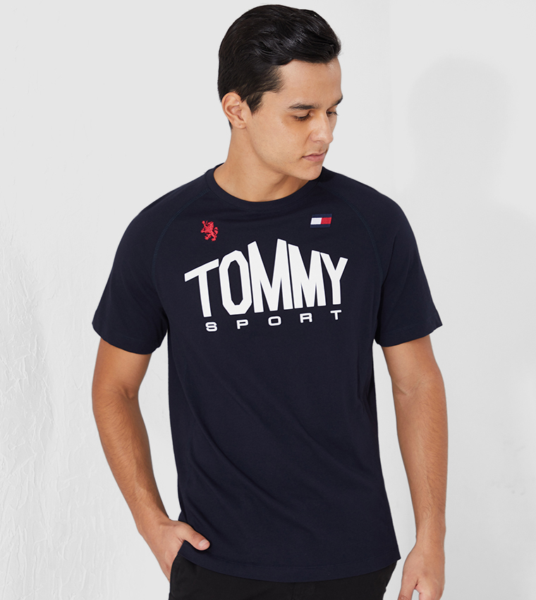 Buy Tommy Hilfiger Tommy Icons Moisture Wicking Cotton Blend T