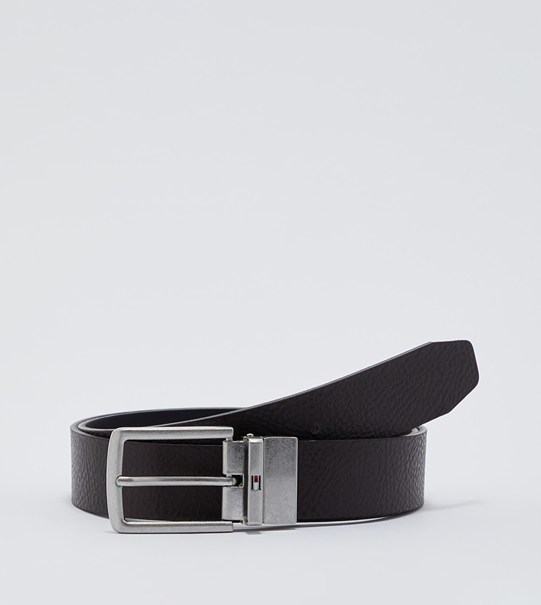 Buy Tommy Hilfiger Denton Reversible Leather Belt In Blue | 6thStreet UAE