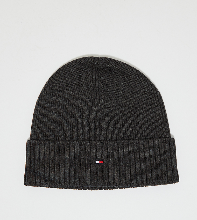 tommy hilfiger pima beanie schwarz