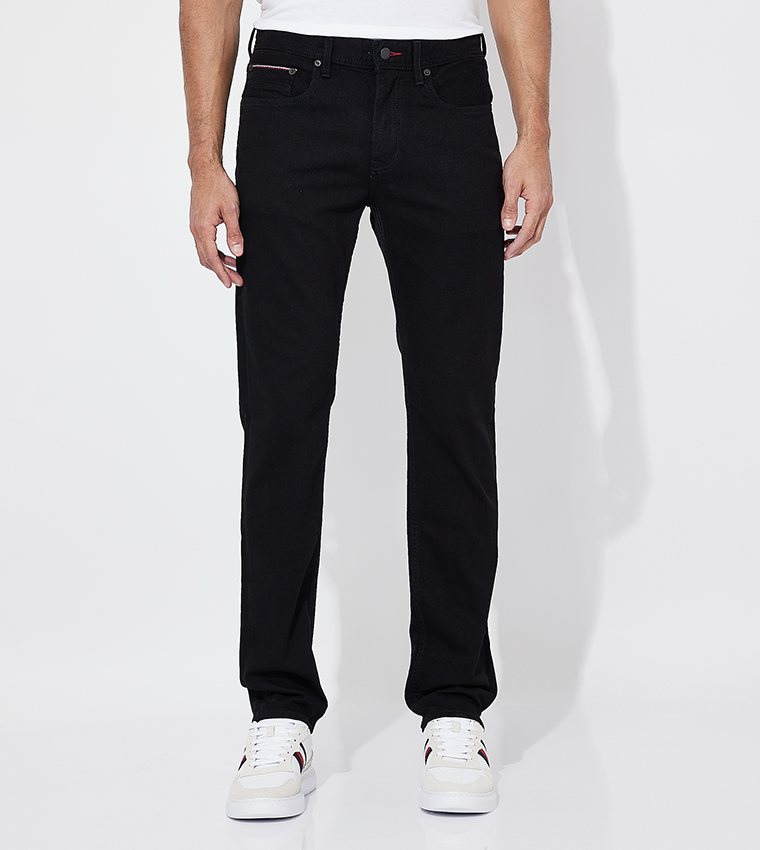Mid Rise Straight Fit Jeans