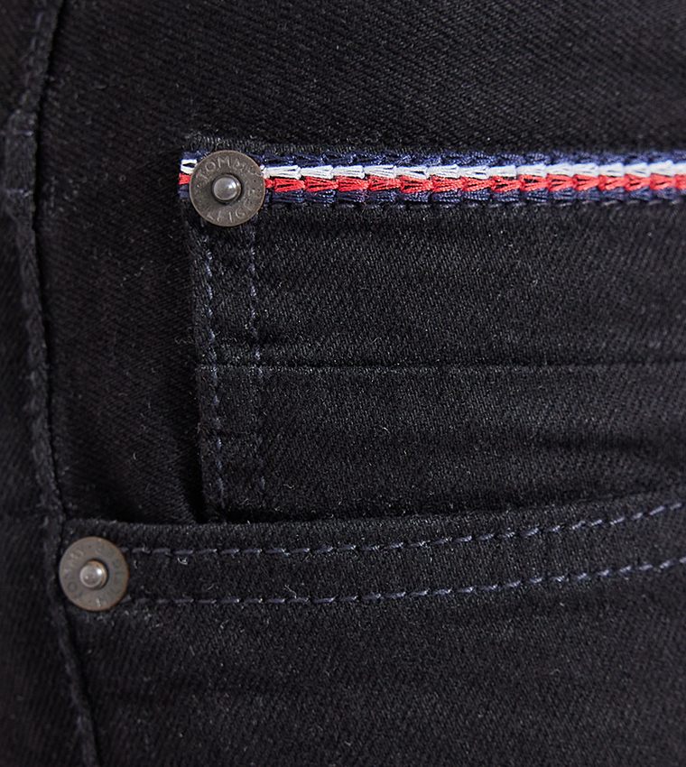 Mid Rise Straight Fit Jeans