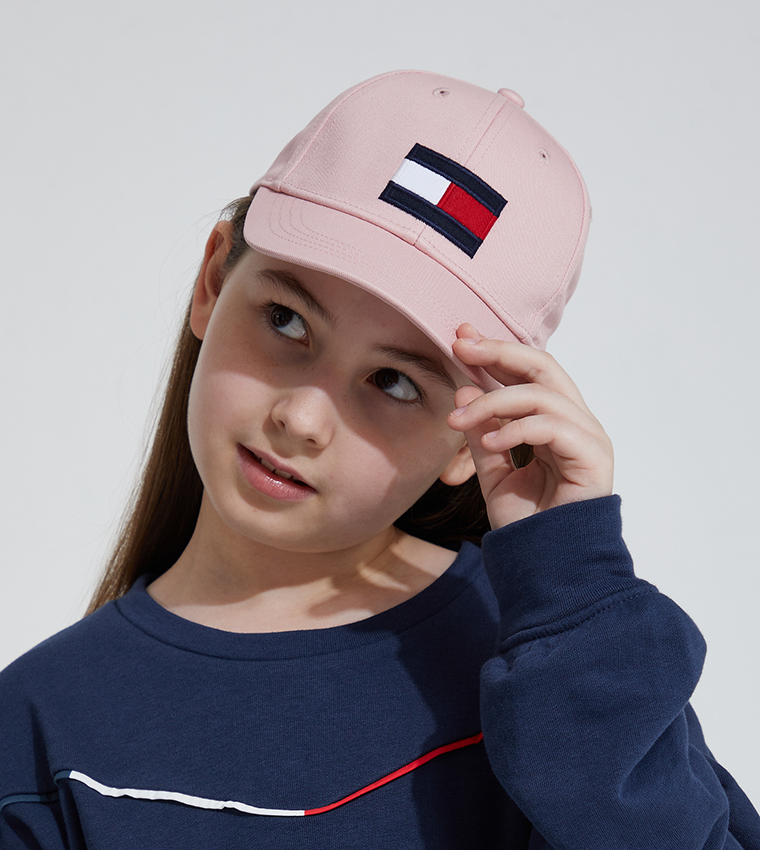 Buy Tommy Hilfiger Kids Kids Flag Patch Baseball Cap In Pink 6thStreet Kuwait