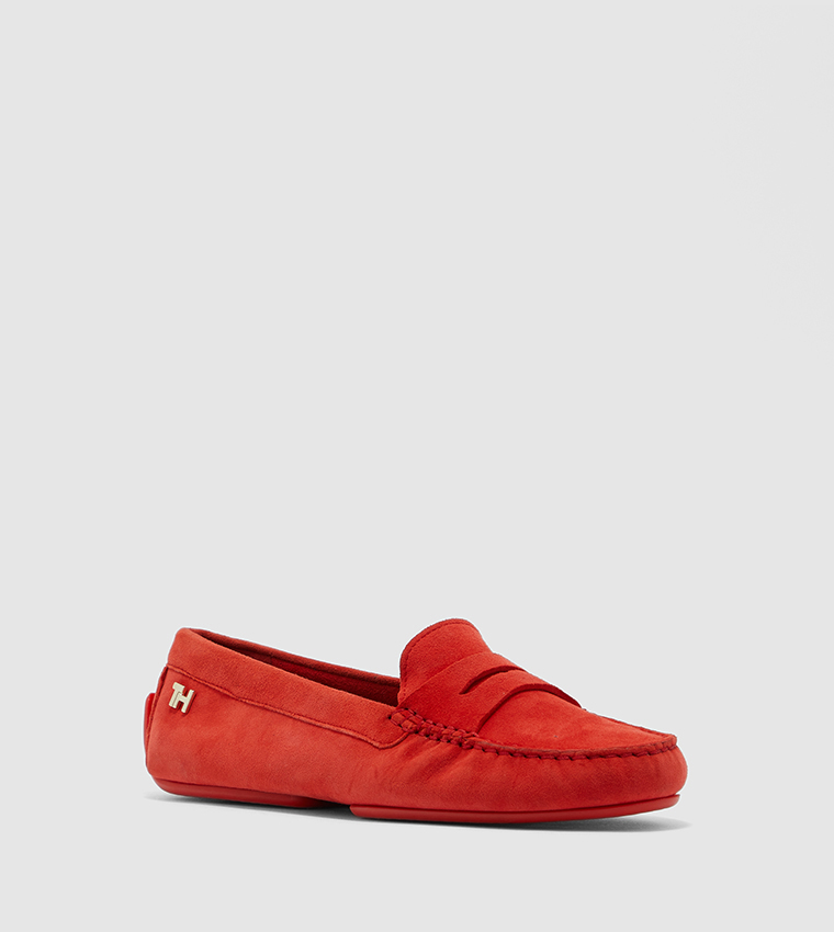 Tommy hilfiger store loafers red