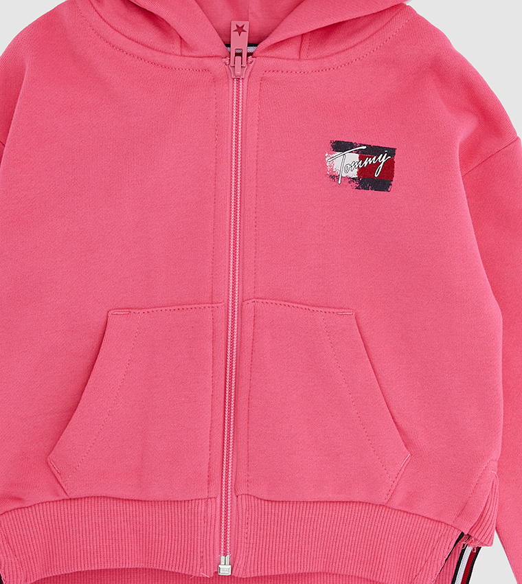 pink tommy hilfiger hoodies