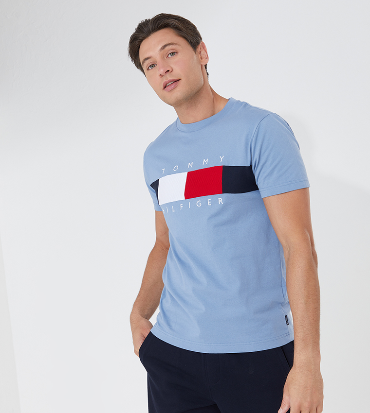 Tommy Hilfiger - Textured Flag T-shirt