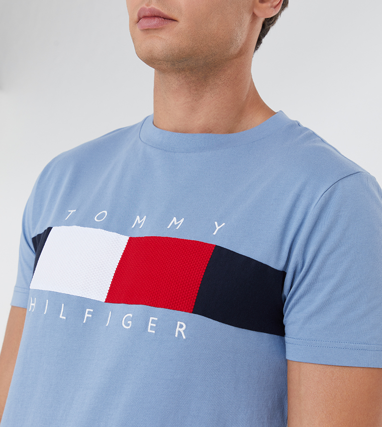 Tommy Hilfiger - Textured Flag T-shirt