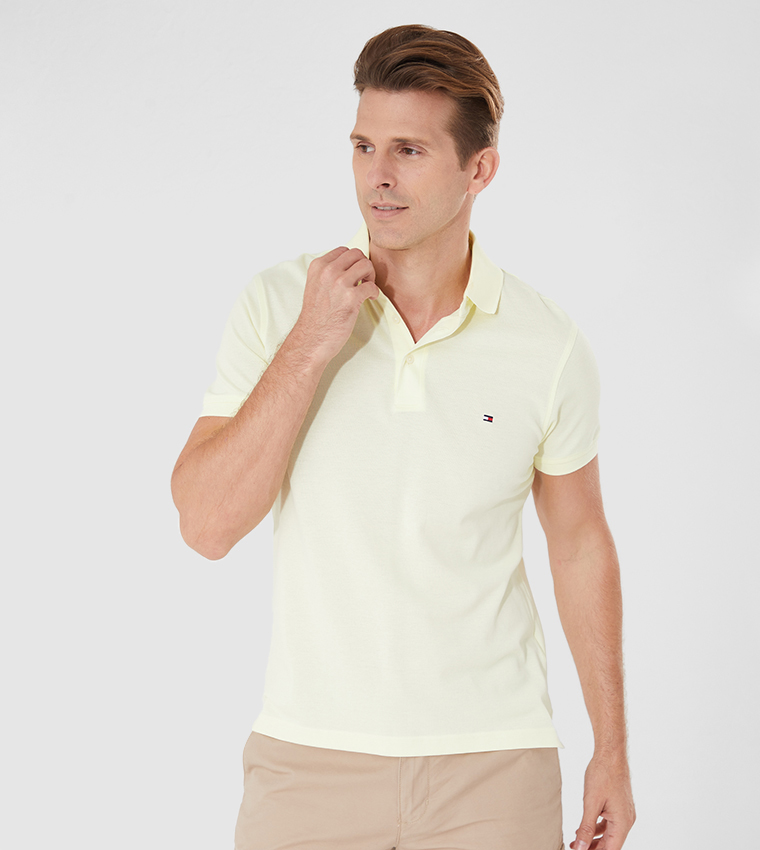 Tommy Hilfiger  Polo T-Shirts - Yellow Polo T-shirts