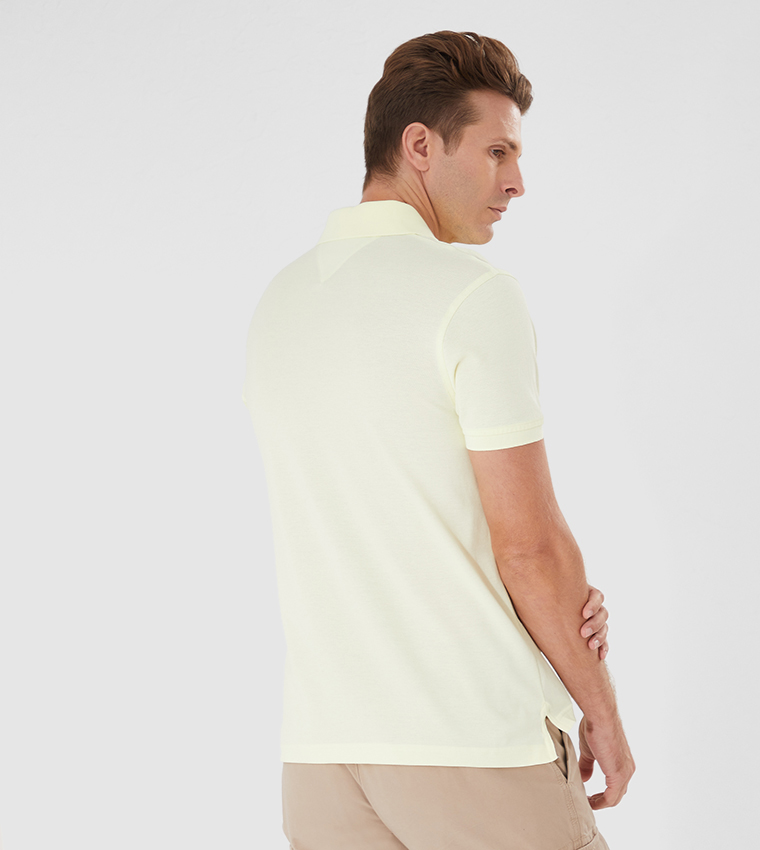 Tommy Hilfiger  Polo T-Shirts - Yellow Polo T-shirts